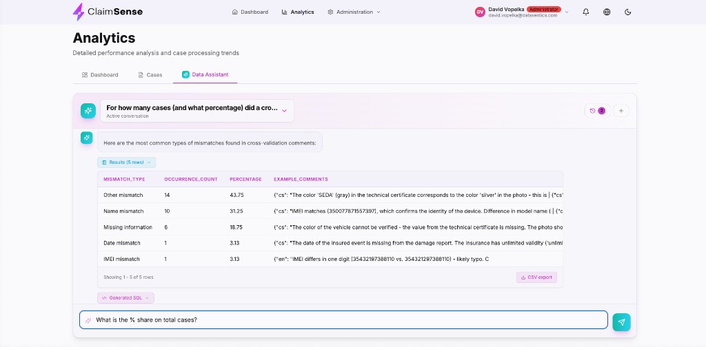 Analytics Data Assistant mit Abfragen in natürlicher Sprache